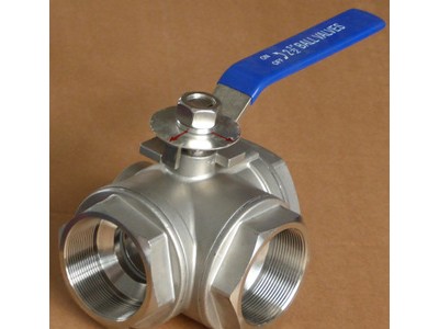 不锈钢三通球阀Q44F 法兰二通球阀图2