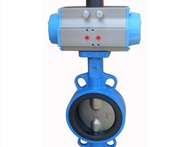 气动法兰蝶阀D641X 不锈钢气动蝶阀图2